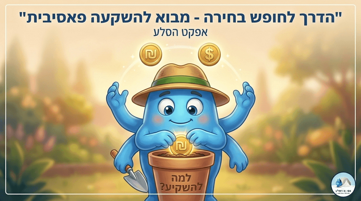 הדרך לחופש בחירה — קורס השקעות פסיביות